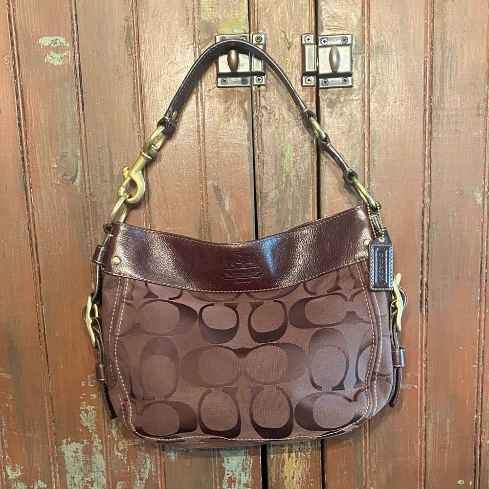 Vintage COACH 12657 Zoe Signature Hobo Bag